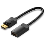 Vention I/O konverter DP HDMI-ks 0.15m 4K@60Hz, aktiivne konverteerimine, 3D visuaalsed efektid, s&uuml;nkroonitud heli ja video
