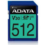 Adata m&auml;lukaart ASDX512GUI3V30S-R 512GB, lugemise kiirus 100MB/s, kirjutamise kiirus 80MB/s, UHS-I, V30, kaitse: l&ouml;&ouml;gikindel