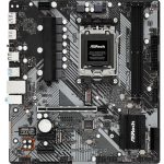 Asrock Emaplaat B650M-H/M.2+ AM5, 2 x DDR5 DIMM, 4 SATA3, 1 PCIe 4.0 x16, 1 M.2, 7.1 CH heli, 6 USB 3.2 Gen1