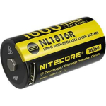 Nitecore NL1816R rechargeable 18350 lithium-ion battery &ndash; 1600mAh, USB-C charging, 3A discharge, nickel-plated stainless steel