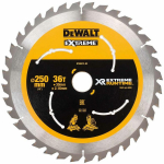 Dewalt Ringsaagiteras DT99572-QZ 250 mm, 30 mm, 36T, 7&deg; hambanurk, Karbiid, &Otilde;huke l&otilde;ige, Laiendusslotid