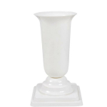 Form Plastic Hauavase 4312019, 26.7 cm, 13 cm, valge v&auml;rv, vaas jalal