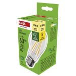 Emos LED pirn FILAMENT A60 ZF5147, 3,8 W, 806 lm, 230 V, 50 000 tundi, E27, soe valge, 360&deg;, 4 kiipi