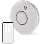 Emos Suitu detektor TS380C-HW P56500S, 38x120x120mm, Wi-Fi, 10a, 85dB, IP20, 2x1,5V AA, 0-40&deg;C, 0-93% RH
