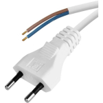 Emos Toitekaabel S15272, 2m, 2x0,75mm2, valge, PVC, 1 tk, riputatav, H03VVH2-F, KF-H1 (HY020-F)