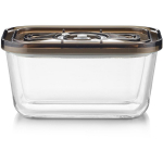 Caso Glass Vacuum Container with Plastic Lid | VacuBoxx Eco M | Transparent