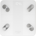 Adler | Smart Bathroom Scale | AD 8186w | Maximum weight (capacity) 180 kg | Accuracy 100 g | Body Mass Index (BMI) measuring | White