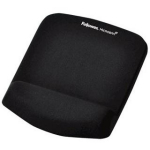 Fellowes hiirepad koos randme toega PlushTouch 9252003, 238 x 184 x 25.4 mm, must, FoamFusion, Microban, libisemisvastane alus