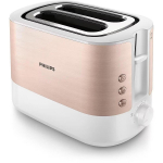 Philips R&ouml;ster HD2638/11, 2 viilu, 950 W, roosa kuld, valge, 230 V, 1050 W, metall, 7 pruunistamisastet