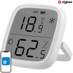 Sonoff Temperatuuri ja niiskuse andur, SNZB-02D, 62.5x59.5mm, CR2450 aku, 5-95% RH, Zigbee 3.0, 2 aastat