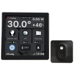 Shelly Monitor MODEL WallDisplayB+BLU, 1 GB, 8 GB, 2400-2483.5 MHz, 30% kuni 70% RH, 1x CR2032 3 V aku, 802.11 b/g/n