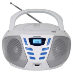 Blaupunkt Boombox BLAUPUNKT BB7WH, 1.15kg, 23cm, 11cm, 24cm, 230V, 2.4W, FM, MP3, 3.5mm, USB
