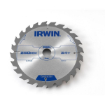 Irwin Saag 1897210, 250 mm x 30 mm, 3 mm, 24 hammast, teras, 5000 rpm, puidu l&otilde;ikamiseks