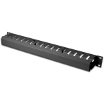 Digitus Kaabli korraldaja DN-97617, 483mm, 1U, must (RAL 9005), 130mm, 30mm, metall, lihtne paigaldus