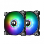 Thermaltake Ventilaator Pure Duo 14 ARGB Sync CL-F116-PL14SW-A, 14cm, 418g, 82.23cfm, 2 ventilaatorit, 1500rpm, ARGB