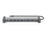 Hama dokk 00200145, 26.4 cm, 6 cm, 2.94 cm, 100 W, 5 Gbit/s, 2xHDMI, 2xUSB-C, 4xUSB-A, RJ-45