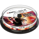 Emtec CD-R 700MB/80MIN 52x Cake Box 10 tk., 700MB, 52x, 4-12x, &uuml;hilduv CD-ROM m&auml;ngijatega