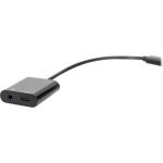 Digitus USB Type-C adapter, AK-300400-002-S, 20cm, 5A, USB 3.1 Gen 2, audio / USB, must