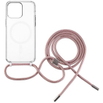 Fixed MagPure Neck kaitsekorpus rihmaga, FIXPUNM-1401-PI, TPU, selge, roosa, &uuml;hilduv iPhone 16 Plus