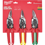 Milwaukee 4932499020 Plekk-k&auml;&auml;ride komplekt, 3 tk, 251mm, sirged/vasak/parem, vedru, libisemiskindlad k&auml;epidemed