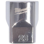 Milwaukee 4932498833 muciņa, 1/2", 23mm, 12-tahuline, sisemine ruut, kroomitud