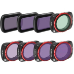 Freewell FW-OP3-ALD, 8 filtrite komplekt, DJI Osmo Pocket 3, ND8/PL, ND16/PL, ND32/PL, ND64/PL, CPL, ND8, ND16, ND32, tolmukindel