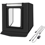 Puluz PU5040EU fotostuudio valgustustelk, 40x40x40cm, 60W, 2x40 LED, 5500K, 2x1200lm, AC 110-250V, koos taustade ja kohvriga