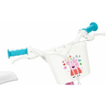 TOIMSA TOI1695 laste jalgratas, 16", Peppa Pig, 4 ratast, 112-127cm, 5-7 a., korv, nukuiste, esi- ja tagapidurid