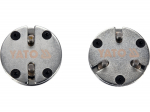 Yato Piduri Klambri Pistonite Tagasi Keeramise Komplekt YT-06809, 2 tk, 2 pin, 3 pin, 20-35 mm, 3/8" (9.5 mm)