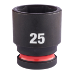SHOCKWAVE&trade; IMPACT DUTY TRIECIENIZTURĪGAS UZGRIEŽŅU MUCIŅAS, 25 MM 1/2" IMPACT SOCKET STD - 1PC, 4932480319 MILWAUKEE