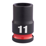 SHOCKWAVE&trade; IMPACT DUTY TRIECIENIZTURĪGAS UZGRIEŽŅU MUCIŅAS, 11 MM 3/8" IMPACT SOCKET STD - 1 PC, 4932480268 MILWAUKEE