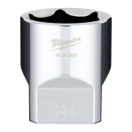 &frac12;&Prime;HROMĒTI UZGRIEŽŅU SKRŪVĒ&Scaron;ANAS UZGAĻI AR ČETRIEM PLAKANIEM&trade; SĀNIEM, 1/2 DRIVE SOCKET METRIC STANDARD - 28 MM, 4932480026 MILWAUKEE