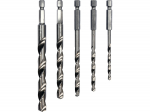 Metāla urbis 5 gab. 4-10mm HSS HEX 1/4", 21650, STHOR, 135&deg; leņķis, 4241 HSS materiāls