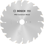 Ripzāģa disks Construct Wood 250x30x3,2mm, Z20, Galda zāģiem PRO CONSTRUCT WOOD RIPZĀĢA ASMENS, 2608641774, BOSCH