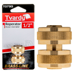 Dārza &scaron;ļūteņu remonts, Tvardy, T07313, 1/2" misiņa savienotājs, izturīgs un viegli uzstādāms
