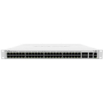 Mikrotik CRS354-48P-4S+2Q+RM l&uuml;liti, 48 RJ-45 Gigabit Ethernet porti, 4 SFP+ porti, 2 QSFP+ porti, 800 W maksimaalne v&otilde;imsus, 30 W PoE v&otilde;imsus porti kohta, 168 Gbps l&auml;bilaskev&otilde;ime, 336 Gbps l&uuml;litamise v&otilde;ime, 235 Mpps edastamise kiirus, 1U vorm, CE/RE ...