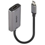 Lindy I/O Muundur 43327 USB-C HDMI-ks 8K60, HDMI 7680x4320@60Hz, 3840x2160@120Hz, Plug & Play