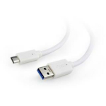 Gembird kabelis USB 3.0 AM uz Type-C 1 m balts, USB Type-C (vīrie&scaron;u), USB 3 AM (vīrie&scaron;u)