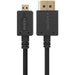 Gembird HDMI-Micro HDMI kaabel 3m CC-HDMID-10, 3m, HDMI Type A, HDMI Type D, Mees/Mees, Kuld, Must