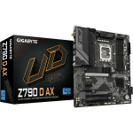 Gigabyte Emaplaat Z790 D AX 1.1, toetab Intel Core 14. p&otilde;lvkonna CPU-sid, 12+1+1 faasi digitaalne VRM, kuni 7600MHz DDR5
