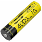 Nitecore NL1840HP rechargeable 18650 Li-ion battery &ndash; 4000mAh, 3.6V, 10A discharge, IPX6 water-resistant, protective circuit