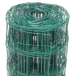 Besk Tsinkfooliumiga aed PVC 9071366, 0.8m, 25m, 75x100mm, roheline, metall, PVC kate