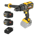 JCB JCB-18PCD-160-5 Professional 18V harjavaba l&ouml;&ouml;ktrell-kruvikeeraja raskeks puurimiseks ja kruvimiseks 160Nm 2x5.0Ah akud 4.5A laadija