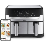 TEFAL Fryer | EY905D10 | Capacity 5.2+3.1 L | Hot air technology | Stainless Steel/Black