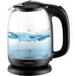 Mesko Veekeetja MS 1302b, 2200 W, 1.7 L, Klaas, 360&deg; p&ouml;&ouml;ratav alus, Must