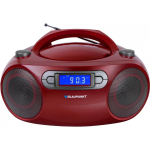 Blaupunkt Boombox FM PLL CD/MP3/USB/AUX/Clock/Alarm BB18RD, 1.27kg, 4W, 40 jaama, 1xUSB, 3.5mm minijack, AUX, CD-R, CD-RW, WMA