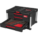 Milwaukee 4932501865 kombineeritud mutriv&otilde;tmete komplekt PACKOUT kohvris, 62 tk, 13 kg, s&uuml;steemikohver