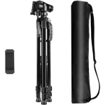Puluz PU3096B statiiv 3D 360&deg; peaga ja telefonihoidikuga, 950g, 55-139cm, 3kg, alumiiniumsulam, kompaktne
