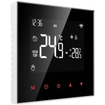 Avatto ZWT100-WH-3A termostaat, seinale kinnitatav, 8.6cm, 5-60&deg;C, 3A, ZigBee, LCD, laste lukk