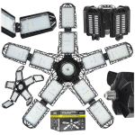 Folding LED E27 ceiling workshop lamp 120W 6000LM 6500K